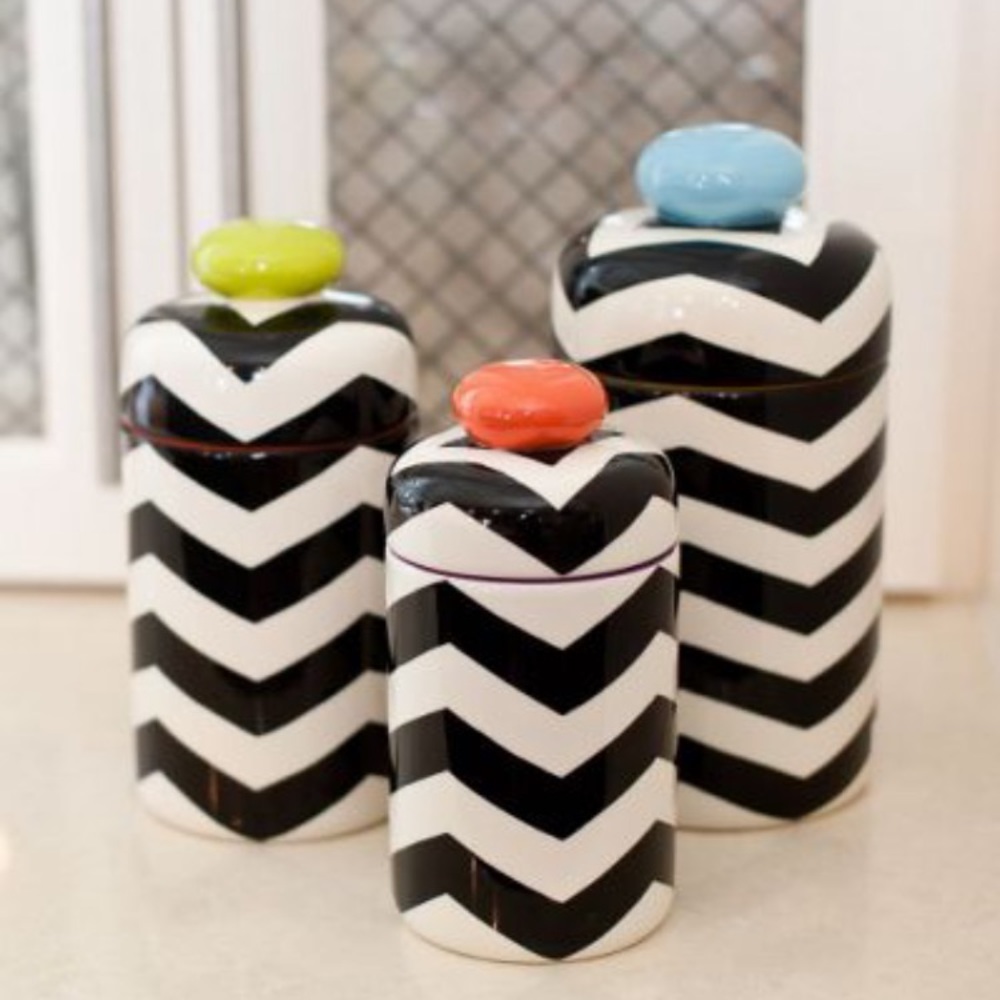 Coton Colors Chevron Canisters
